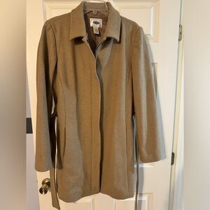 Old Navy Tan Pea Coat L